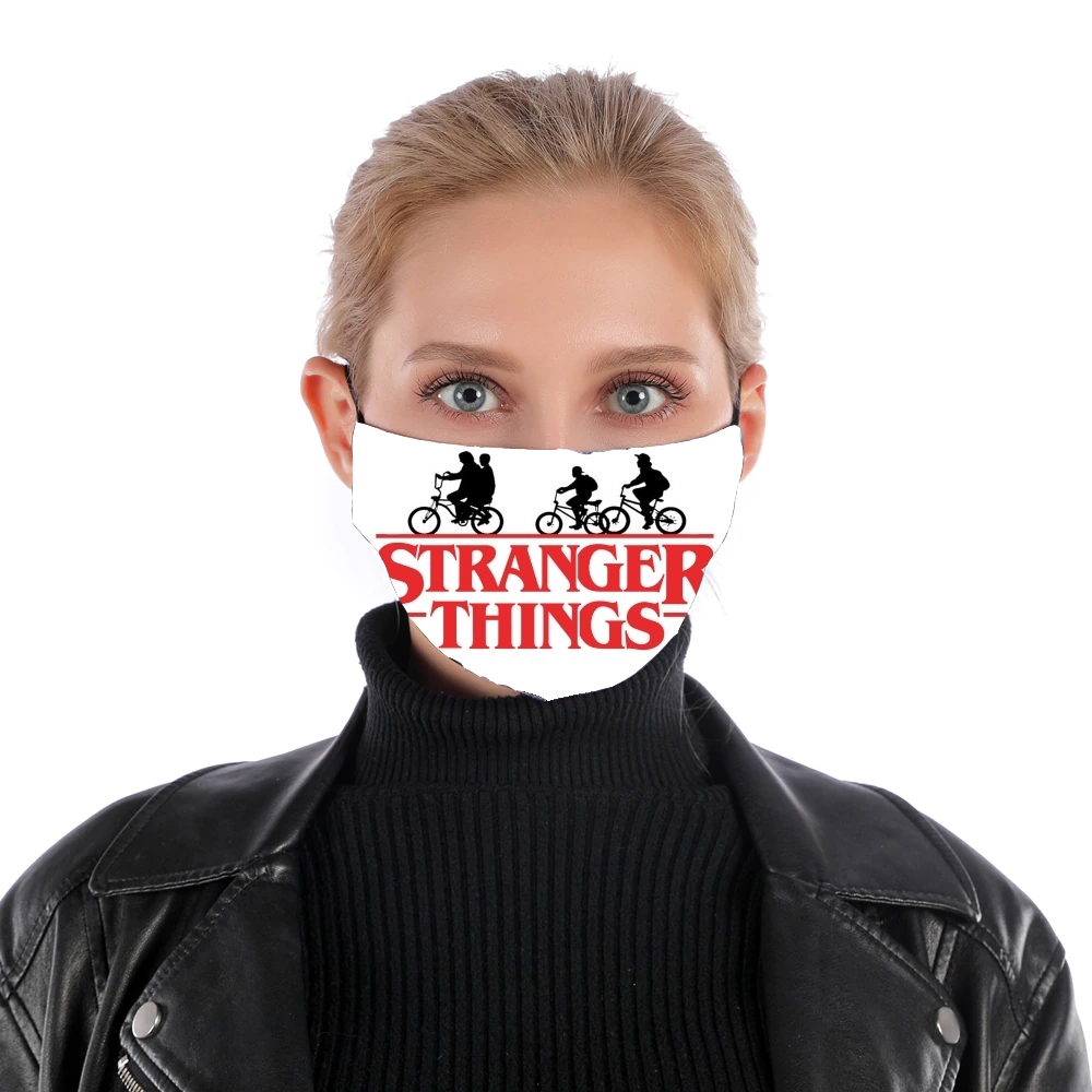  Stranger Things by bike for Nose Mouth Mask
