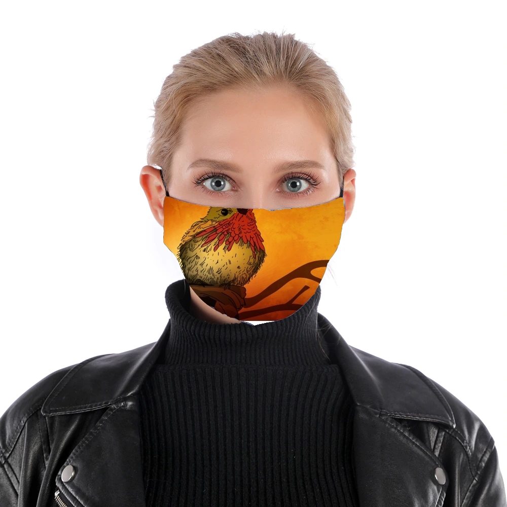  Sunset Bird for Nose Mouth Mask