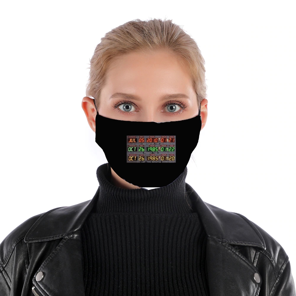  Time Machine Back To The Future for Nose Mouth Mask