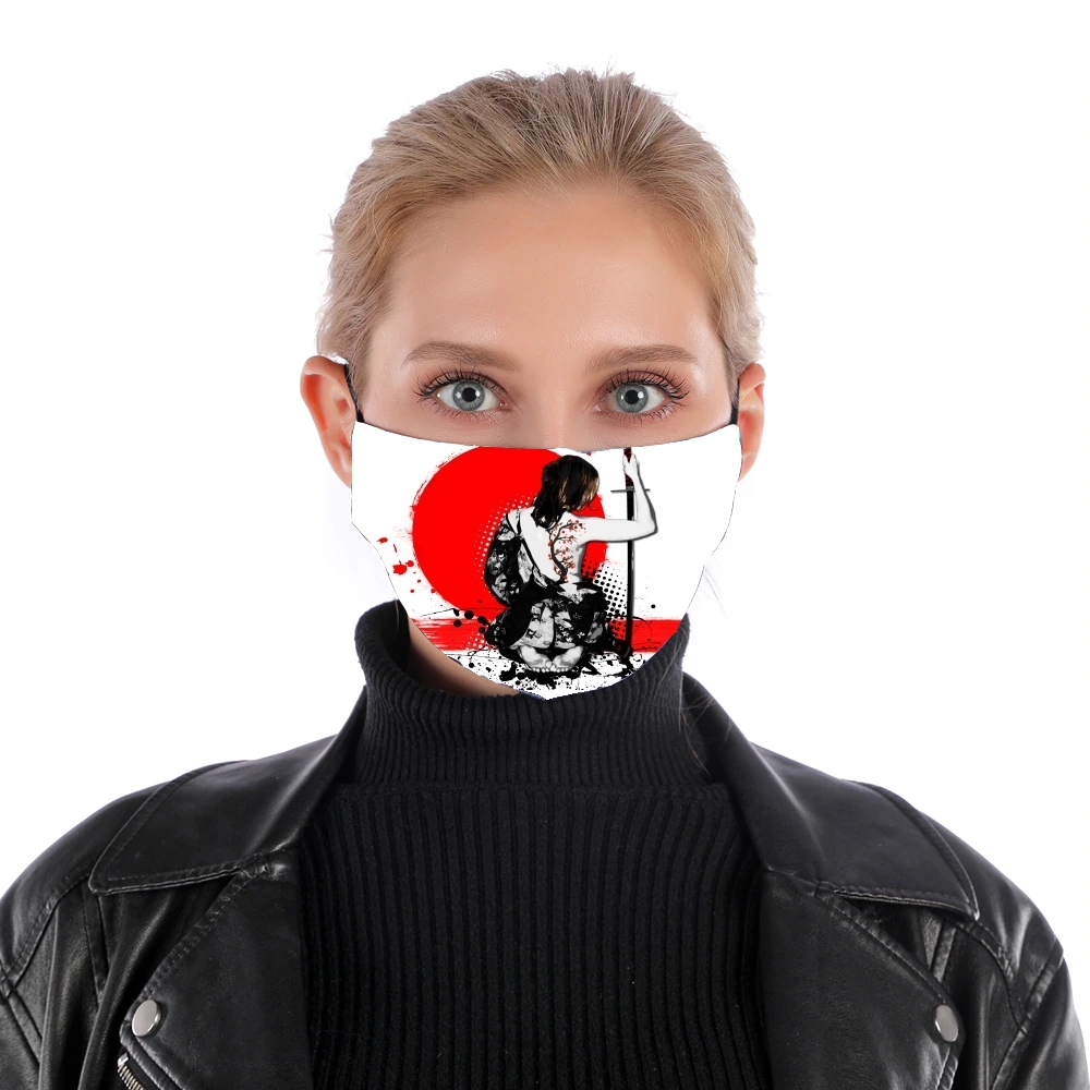  Trash Polka - Female Samurai for Nose Mouth Mask