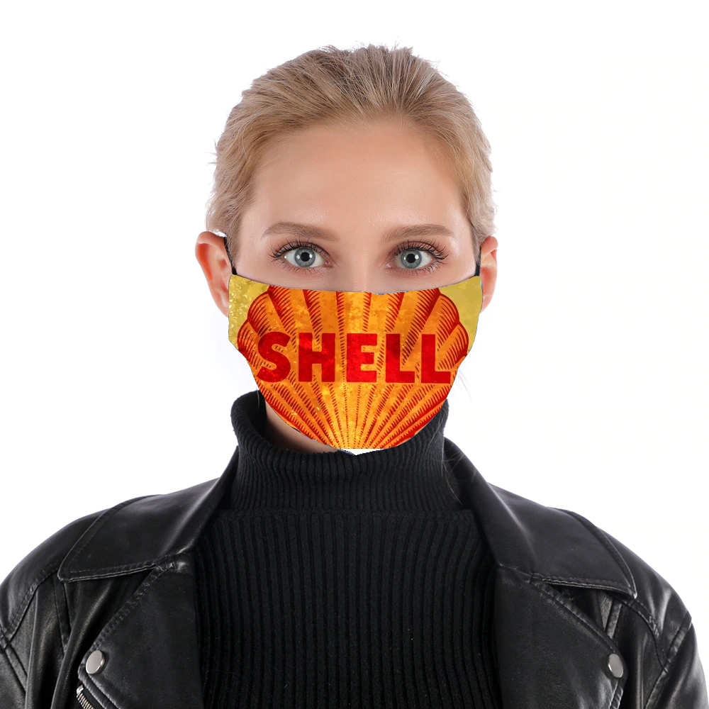  Vintage Gas Station Shell for Nose Mouth Mask