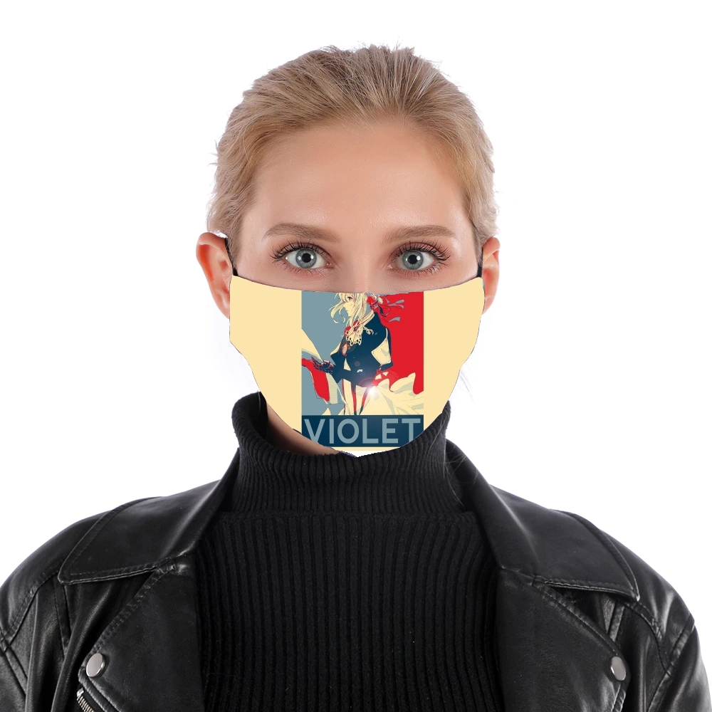  Violet Propaganda for Nose Mouth Mask