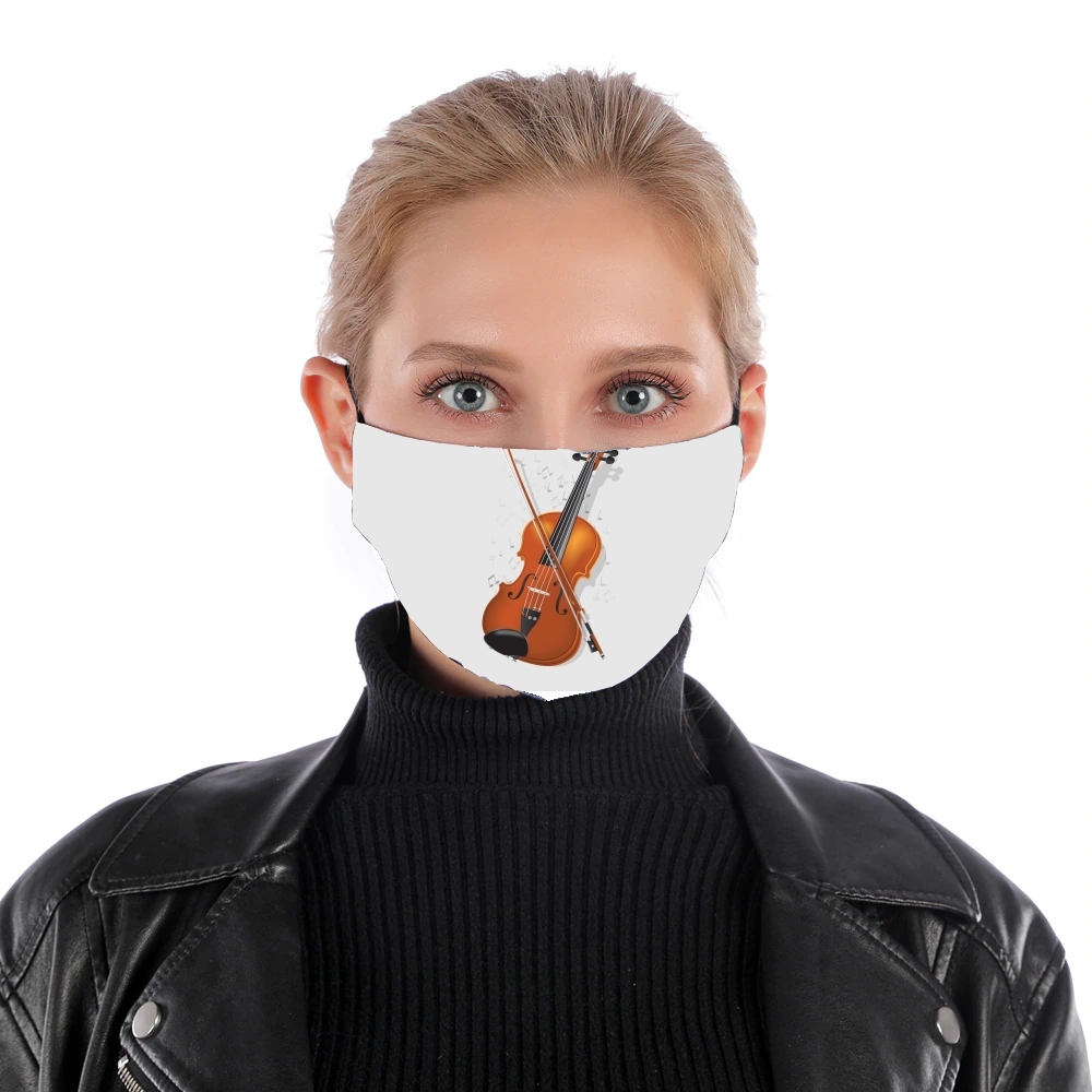  Violin Virtuose for Nose Mouth Mask
