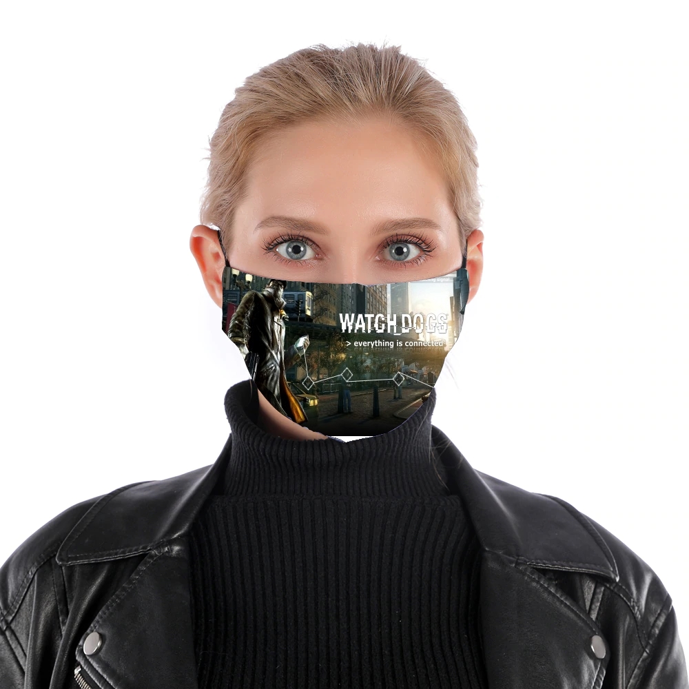  Watch Dogs Everything is connected for Nose Mouth Mask