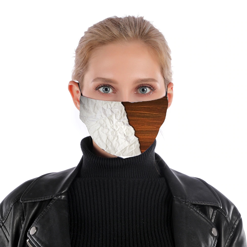  Wooden Crumbled Paper for Nose Mouth Mask