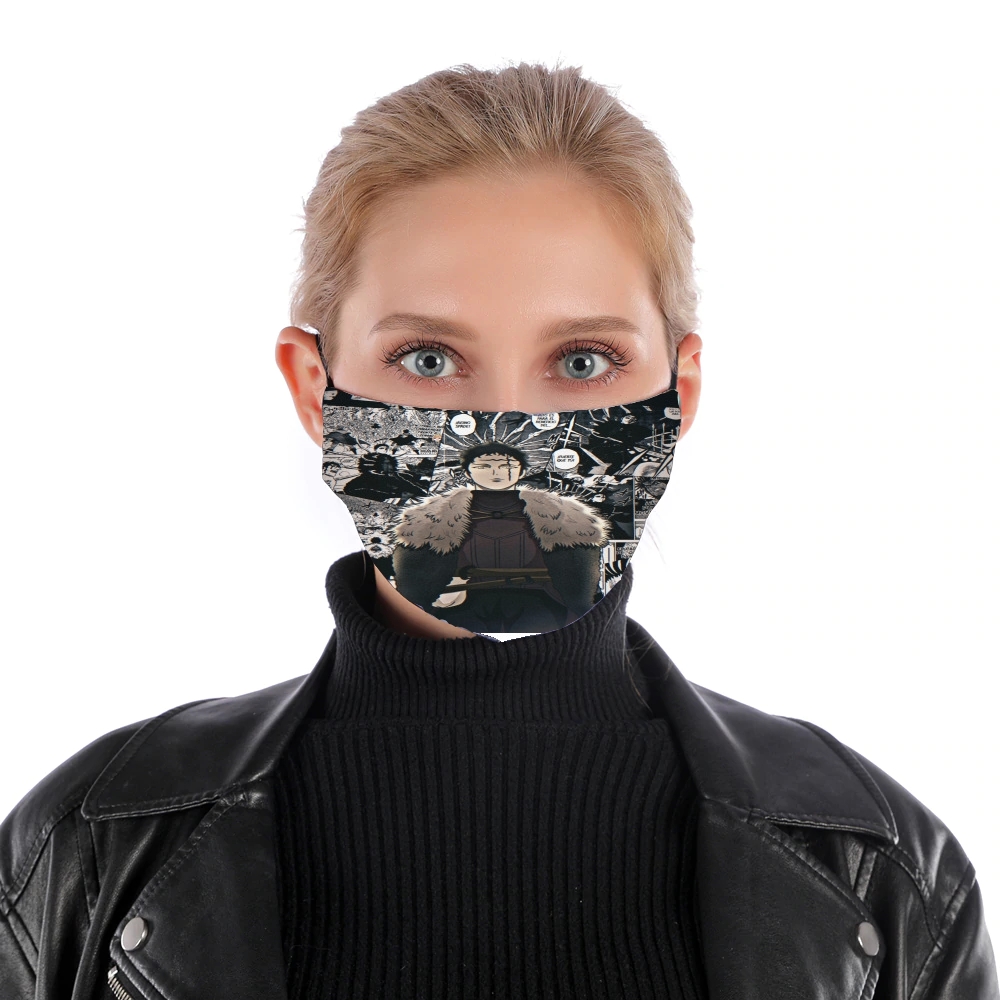  Xenon Black Clover ArtScan for Nose Mouth Mask