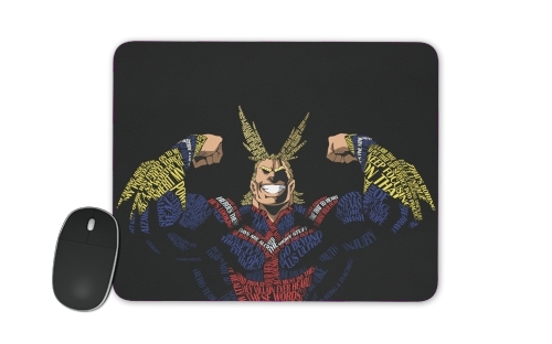  All Might Toshinori Word Art for Mousepad