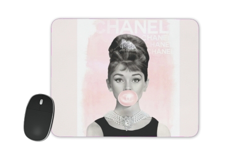  Audrey Hepburn bubblegum for Mousepad