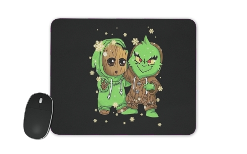  Baby Groot and Grinch Christmas for Mousepad