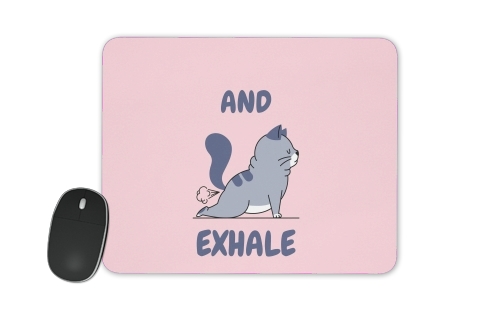  Cat Yoga Exhale for Mousepad