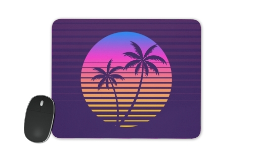  Classic retro 80s style tropical sunset for Mousepad