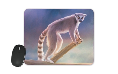  Cute painted Ring-tailed lemur for Mousepad