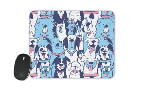  Dogs seamless pattern for Mousepad