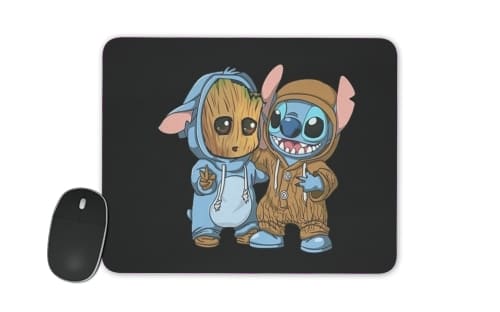  Groot x Stitch for Mousepad