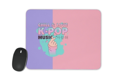  Hand Drawn Finger Heart Chill Love Music Kpop for Mousepad