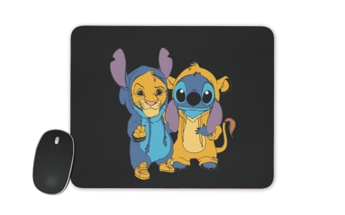  Simba X Stitch best friends for Mousepad