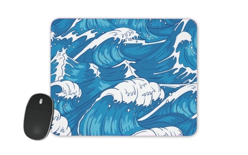  Storm waves seamless pattern ocean for Mousepad