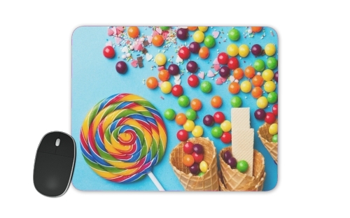  Waffle Cone Candy Lollipop for Mousepad