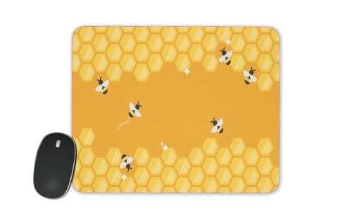  Yellow hive with bees for Mousepad
