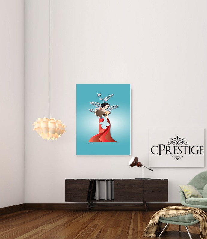  Aquarius - Snow White for Art Print Adhesive 30*40 cm