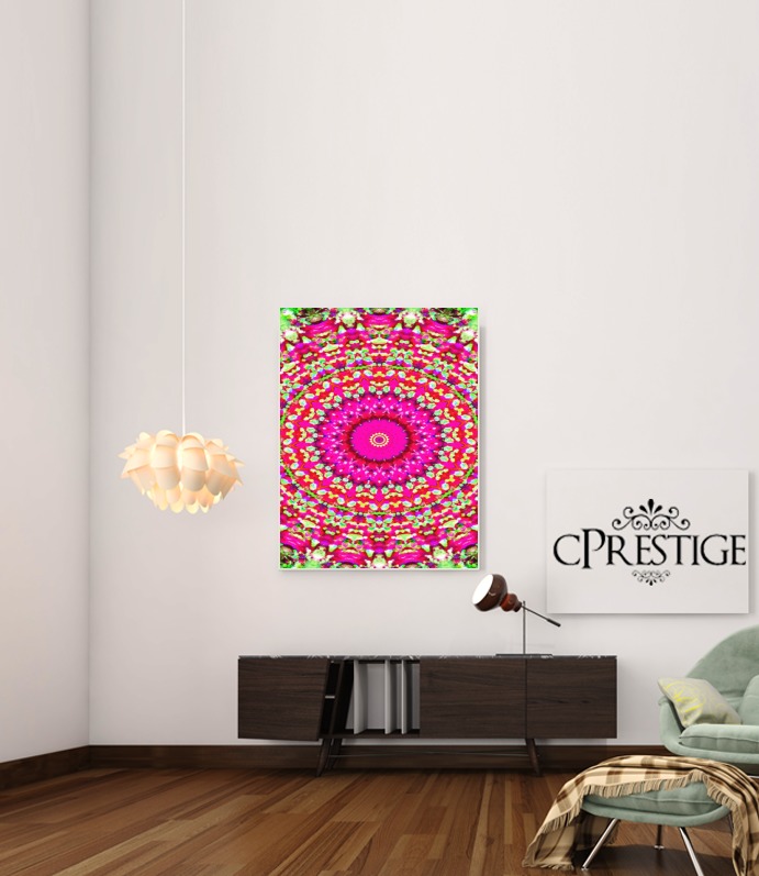  Arabesque Neon Green and Pink for Art Print Adhesive 30*40 cm