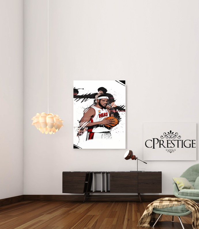  Basketball Stars: Lebron James for Art Print Adhesive 30*40 cm