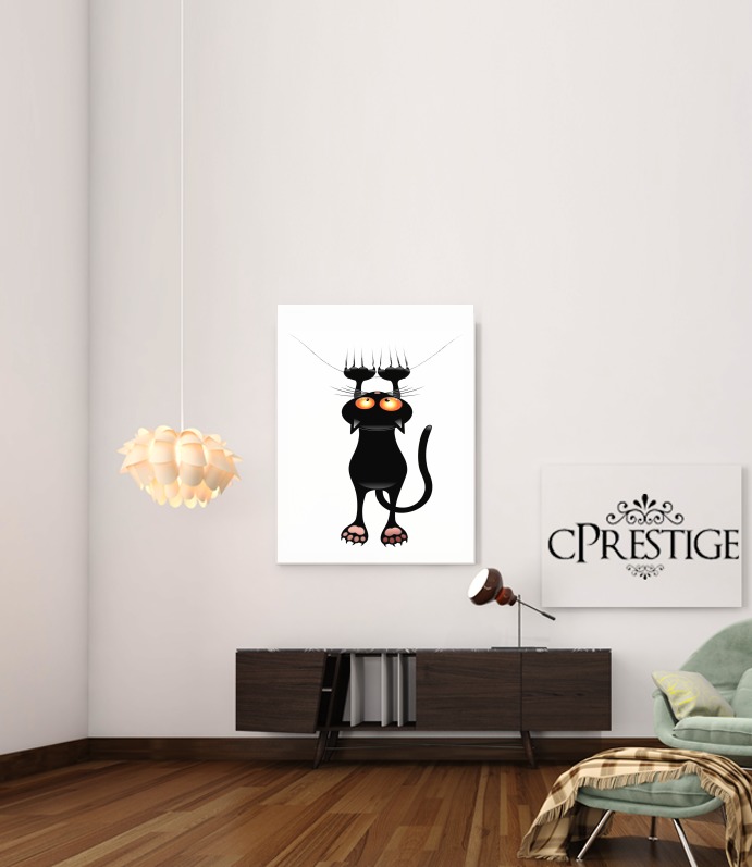  Black Cat Cartoon Hang for Art Print Adhesive 30*40 cm