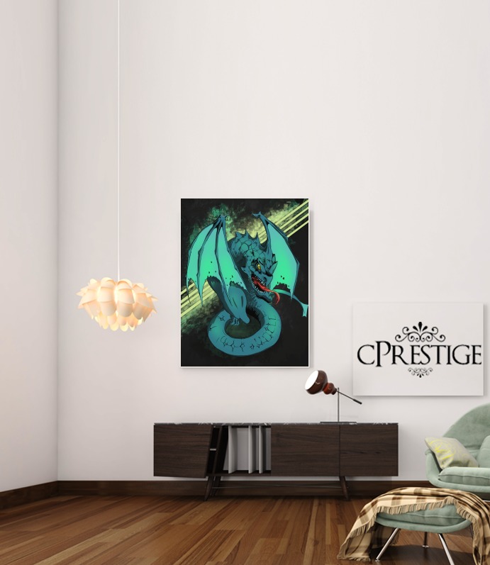  Blue dragon for Art Print Adhesive 30*40 cm