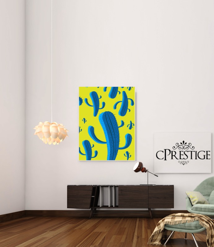  Blue Kaktus for Art Print Adhesive 30*40 cm