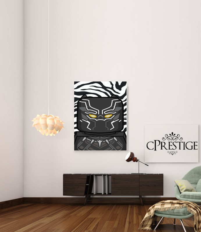  Bricks Black Panther for Art Print Adhesive 30*40 cm