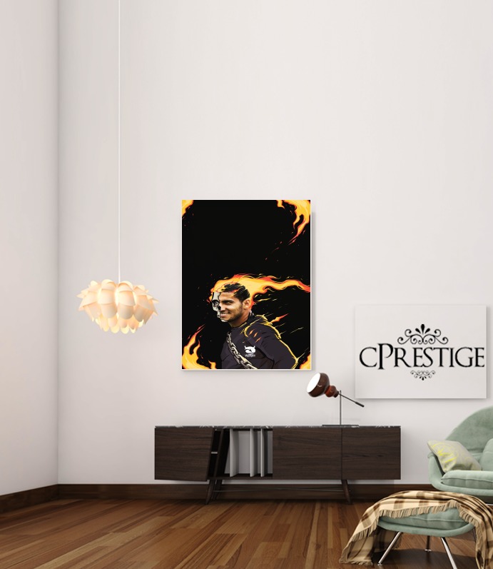  Cecilio Dominguez Ghost Rider  for Art Print Adhesive 30*40 cm