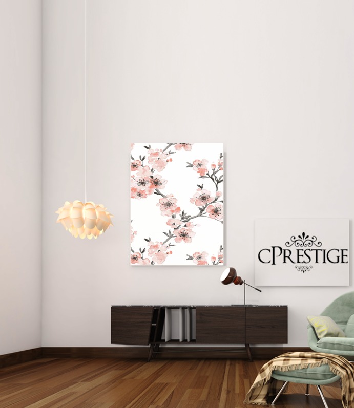  Cherry Blossom Aquarel Flower for Art Print Adhesive 30*40 cm