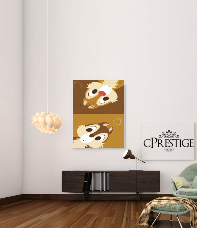  Chip And Dale for Art Print Adhesive 30*40 cm