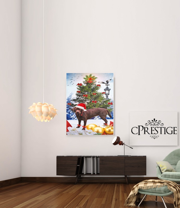  Christmas dog for Art Print Adhesive 30*40 cm
