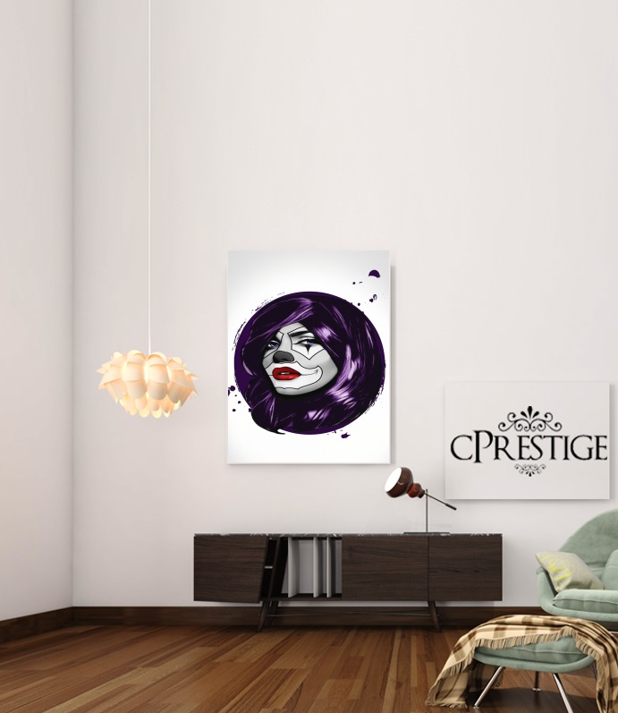  Clown Girl for Art Print Adhesive 30*40 cm