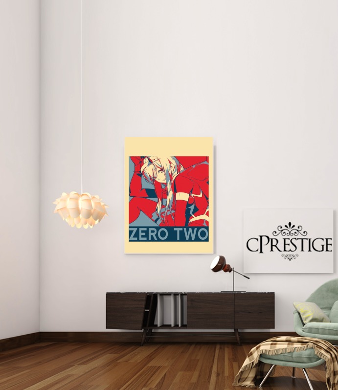 Darling Zero Two Propaganda for Art Print Adhesive 30*40 cm