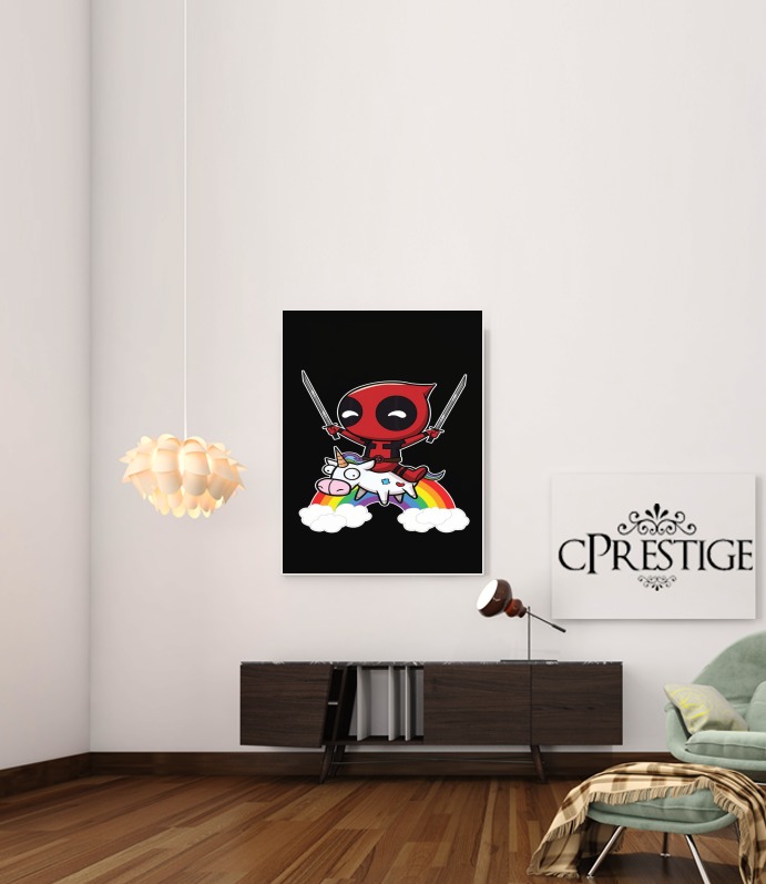  Deadpool Unicorn for Art Print Adhesive 30*40 cm