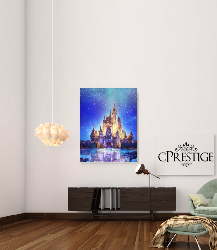  Disneyland Castle for Art Print Adhesive 30*40 cm