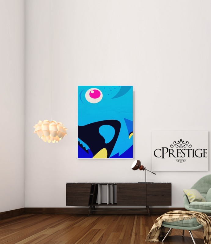  Dory Blue Fish for Art Print Adhesive 30*40 cm