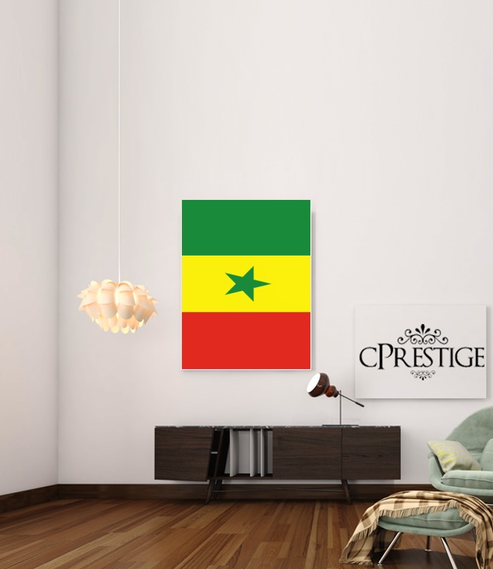  Flag of Senegal for Art Print Adhesive 30*40 cm