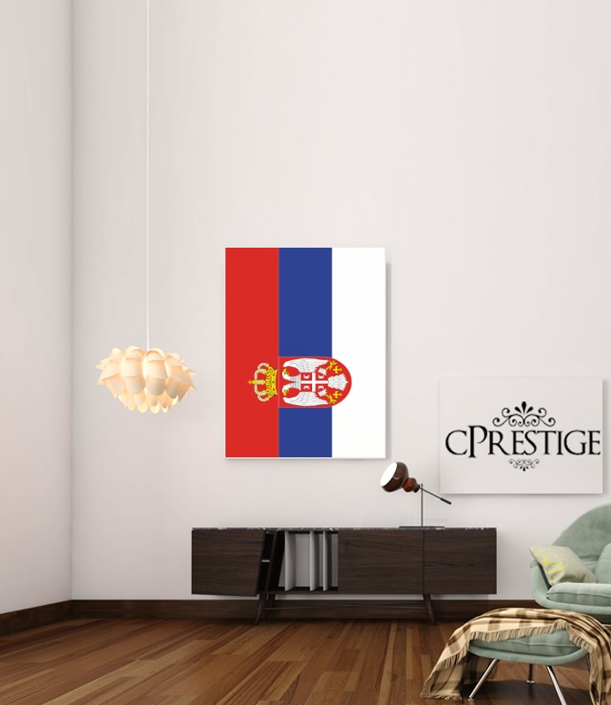  flag of Serbia for Art Print Adhesive 30*40 cm