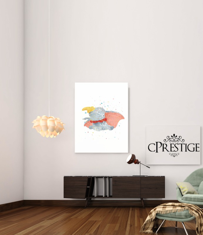  Dumbo Watercolor for Art Print Adhesive 30*40 cm