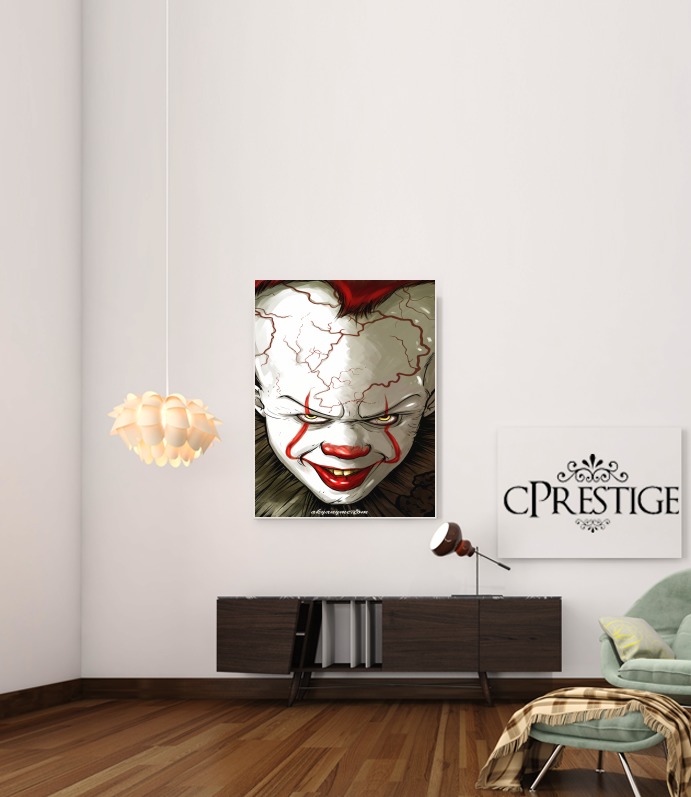  Evil Clown  for Art Print Adhesive 30*40 cm