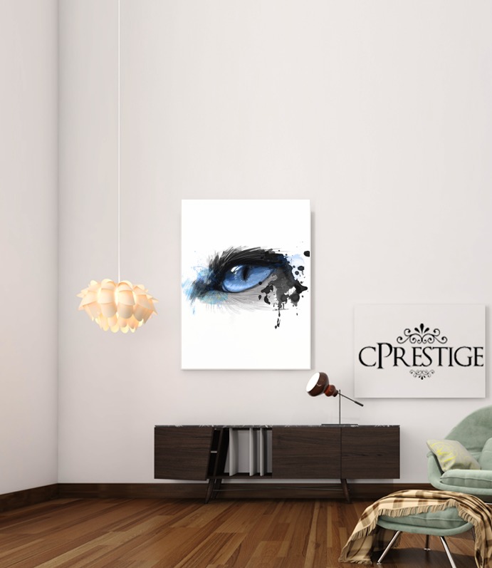  Feline Blue eye  for Art Print Adhesive 30*40 cm