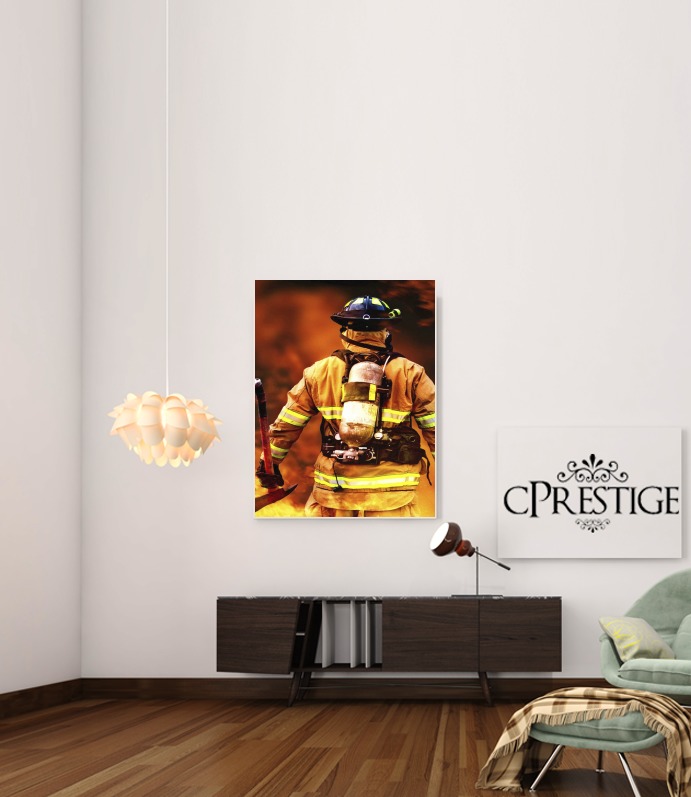  Firefighter for Art Print Adhesive 30*40 cm
