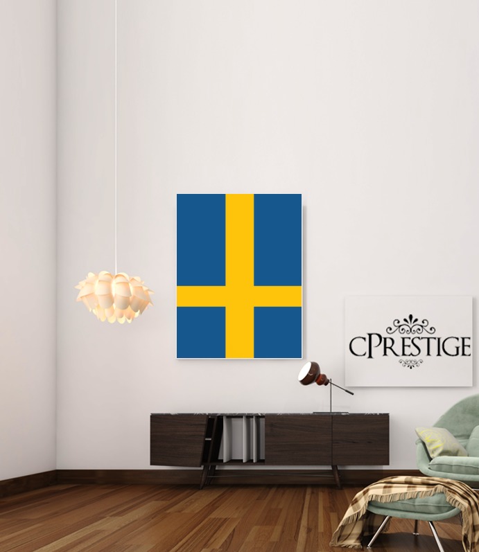  Flag Sweden for Art Print Adhesive 30*40 cm