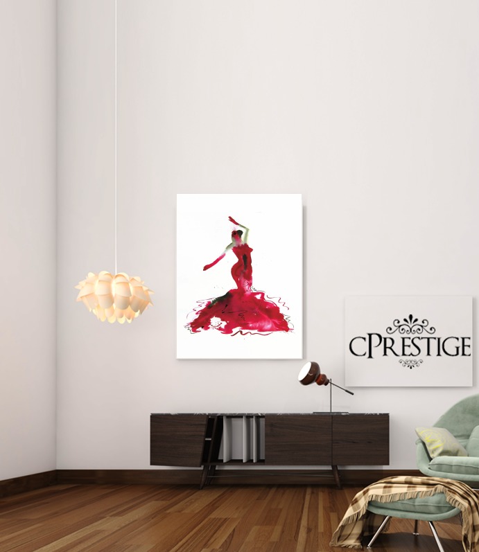  Flamenco Danser for Art Print Adhesive 30*40 cm