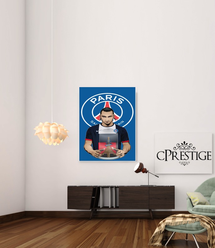  Football Stars: Zlataneur Paris for Art Print Adhesive 30*40 cm