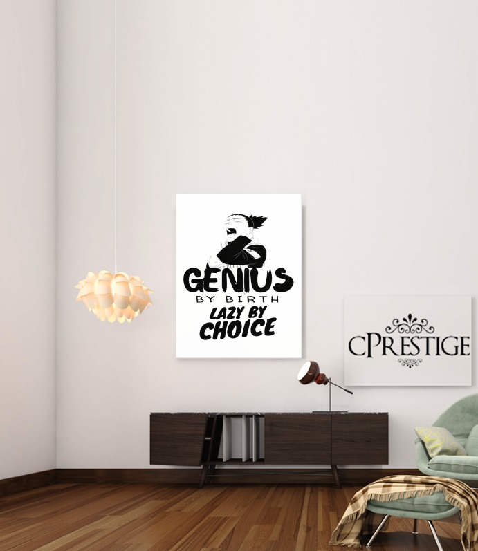  Genius by birth Lazy by Choice Shikamaru tribute for Art Print Adhesive 30*40 cm