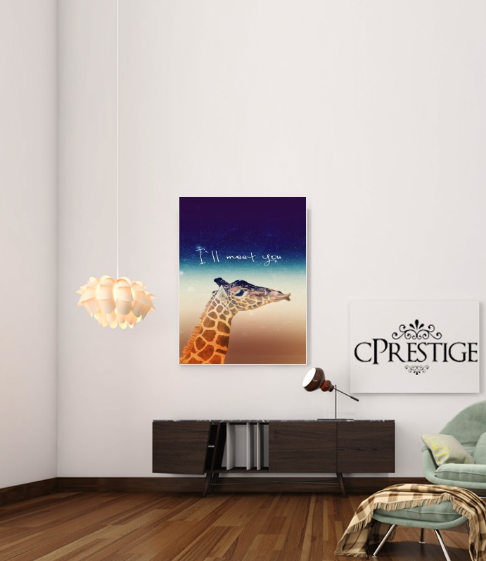  Giraffe Love - Left for Art Print Adhesive 30*40 cm